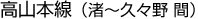 高山本線（渚～久々野 間）高山本線（渚～久々野 間）