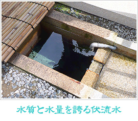 水質と水量を誇る伏流水