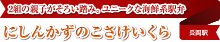 2組の親子がそろい踏み。ユニークな海鮮系駅弁｜にしんかずのこさけいくら｜長岡駅