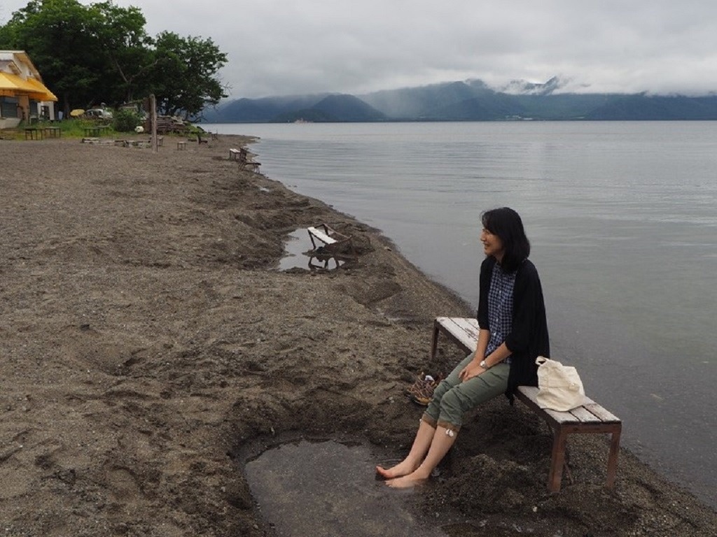 屈斜路湖畔の砂湯