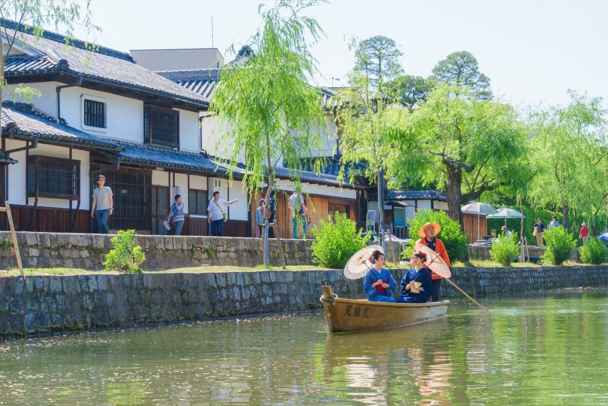くらしき川舟流し　倉敷美観地区