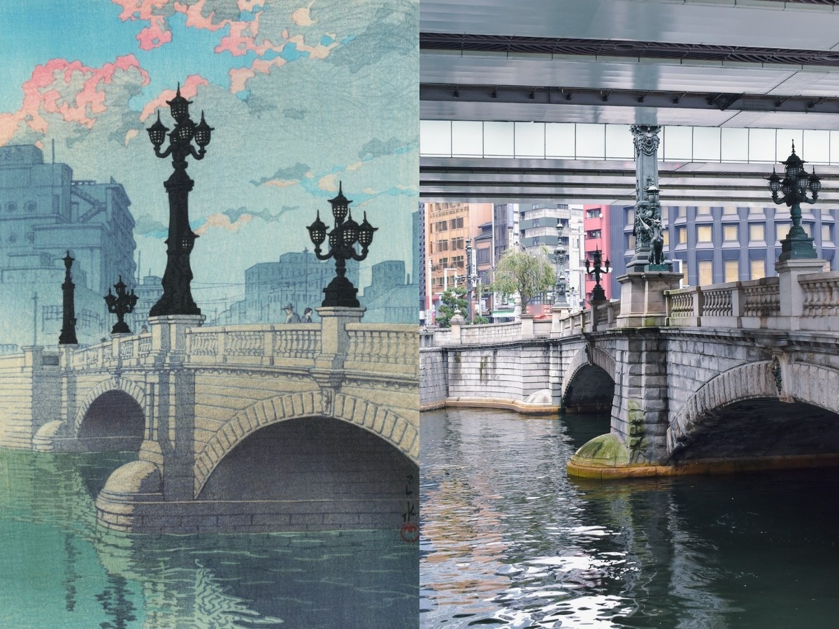 川瀬巴水『日本橋（夜明）』1940年作