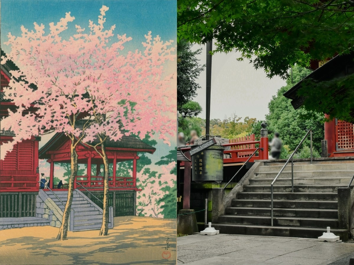 川瀬巴水『上野清水堂』1928年作