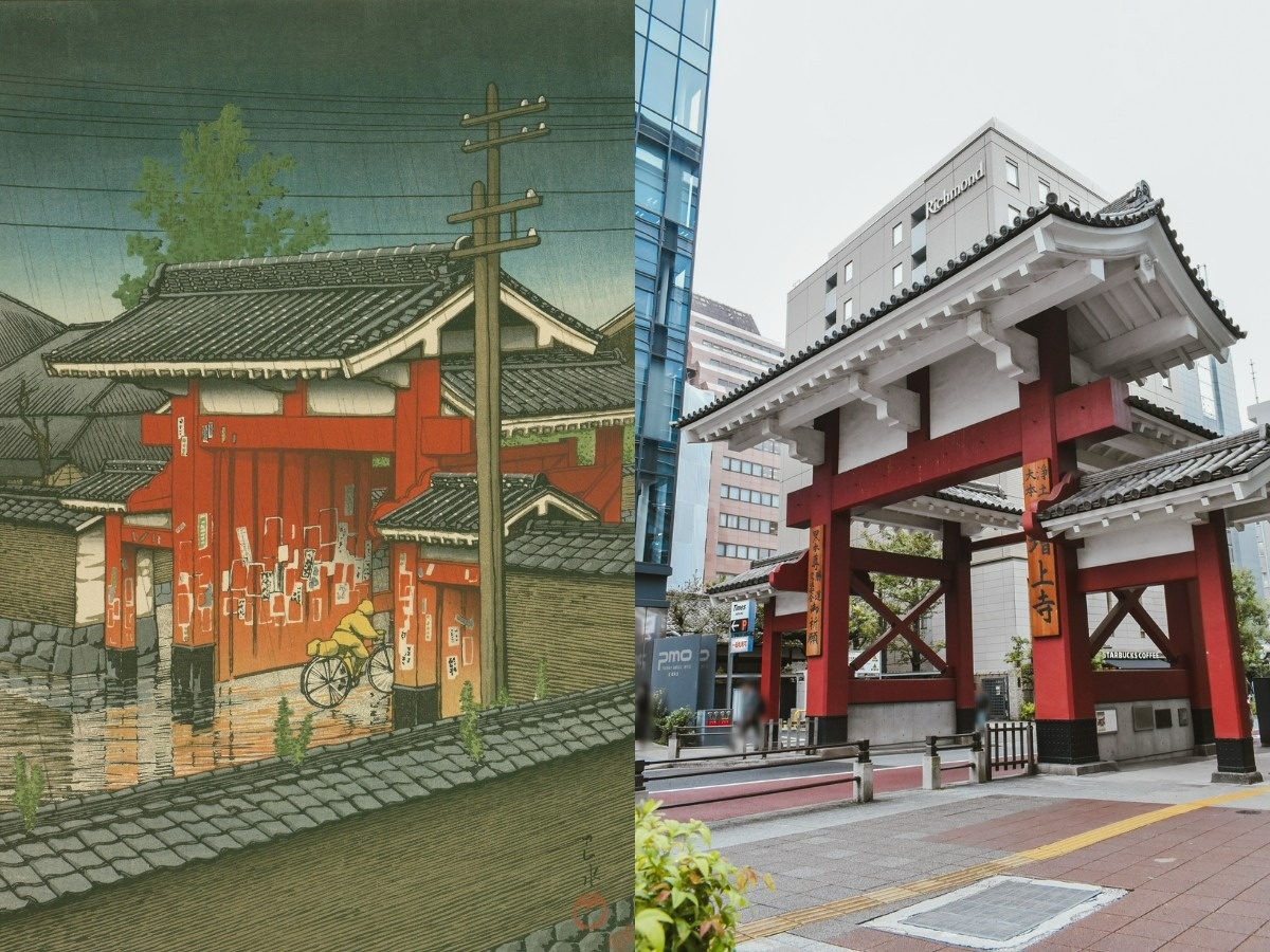 川瀬巴水『芝大門』1926年作