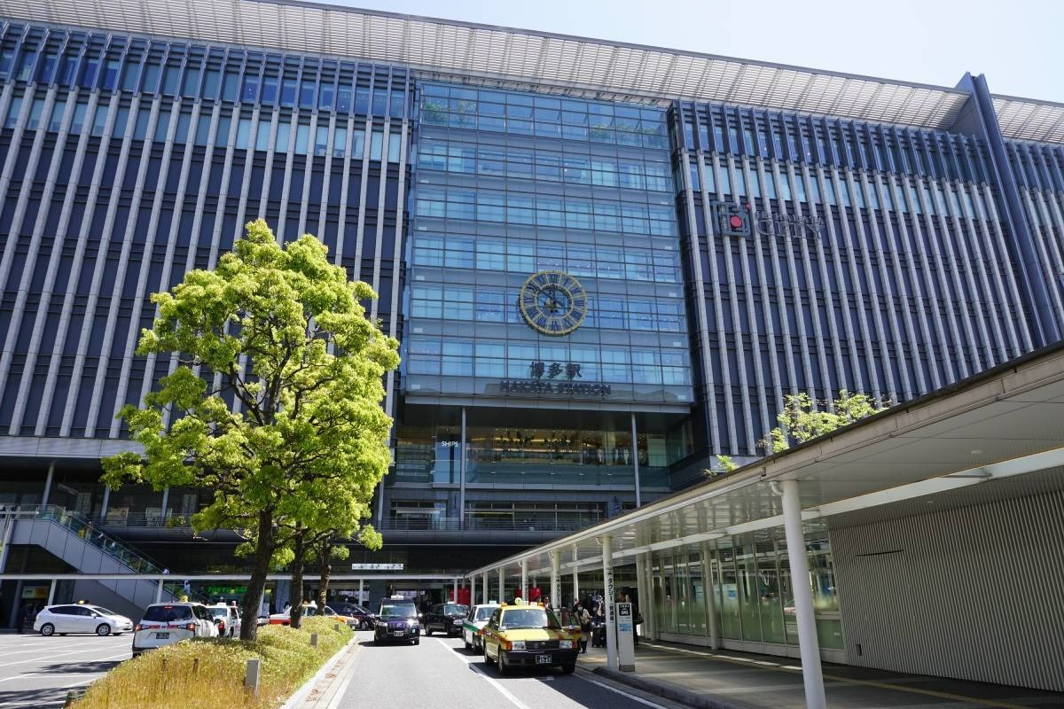 ゴールのJR博多駅へ