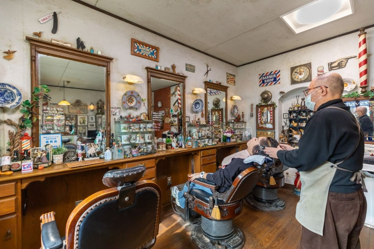 美容院の店内