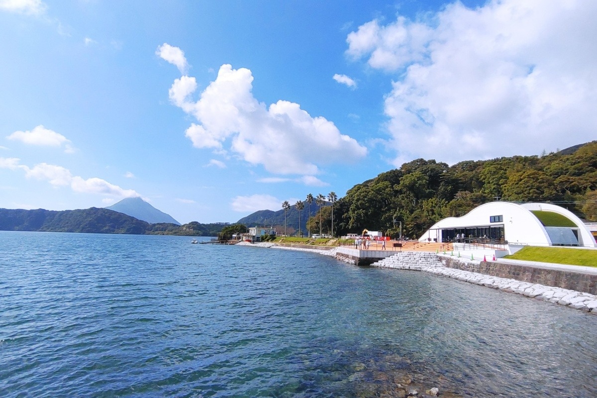 池田湖を望む絶好のロケーション