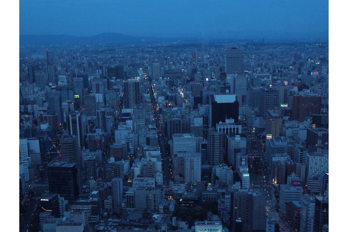 日が暮れる瞬間の街並みも美しい