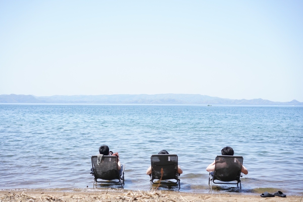 湖畔でのくつろぎ時間は格別