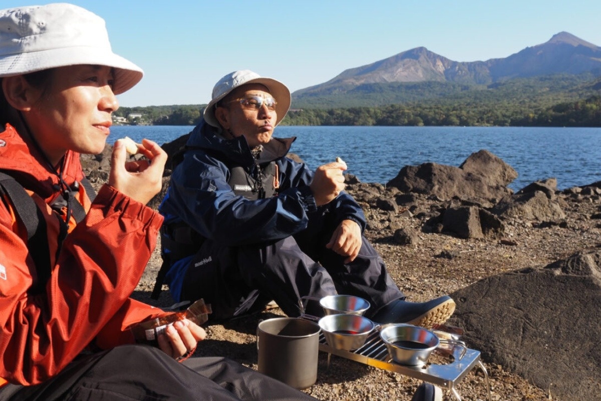 自然の中でのおやつタイムは至福の時間