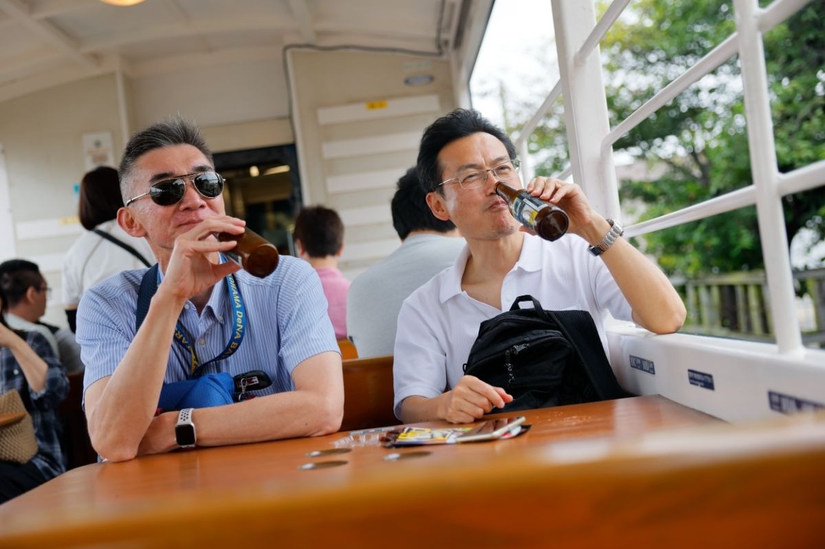 夏トロッコ×地ビールは最高のコンビ