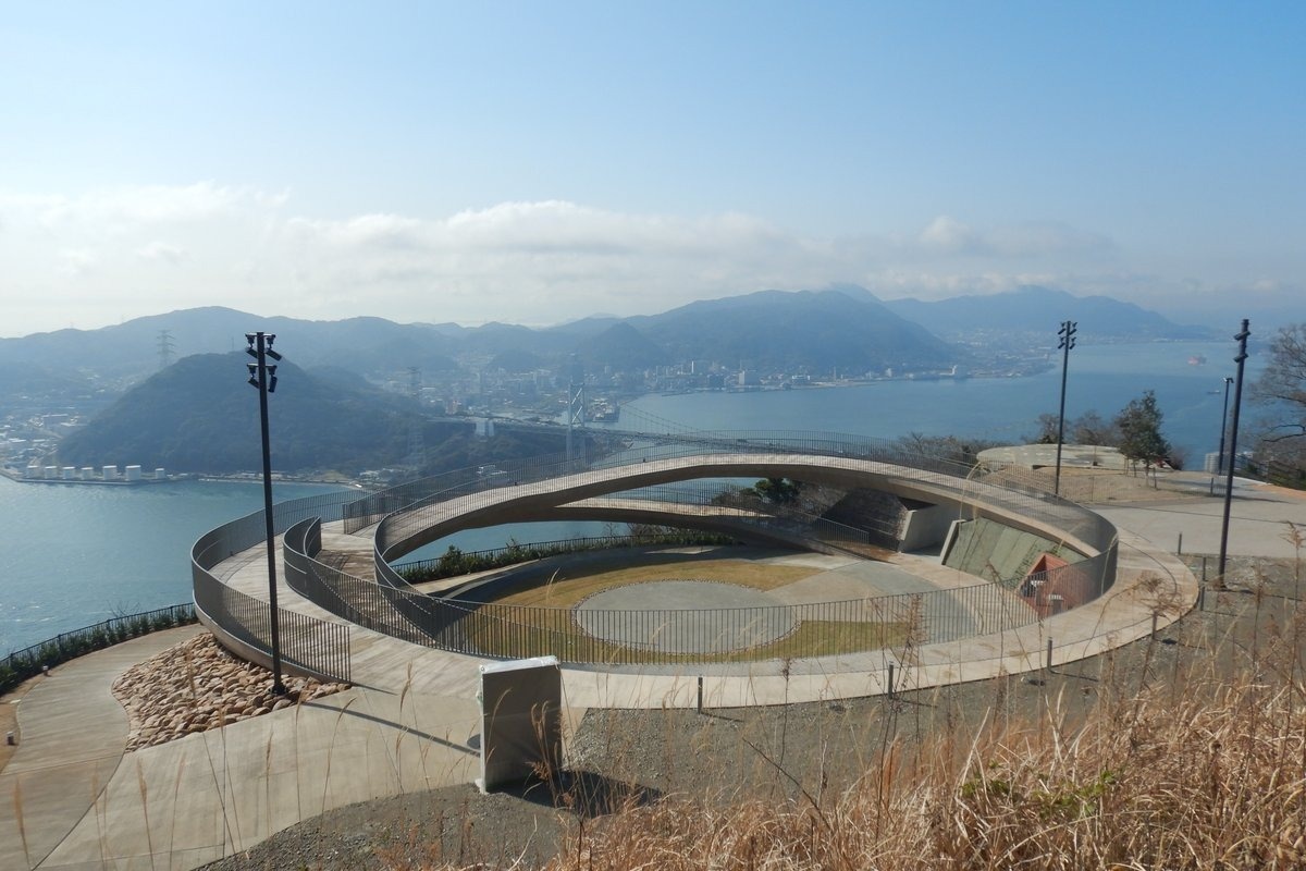 海峡と展望デッキ