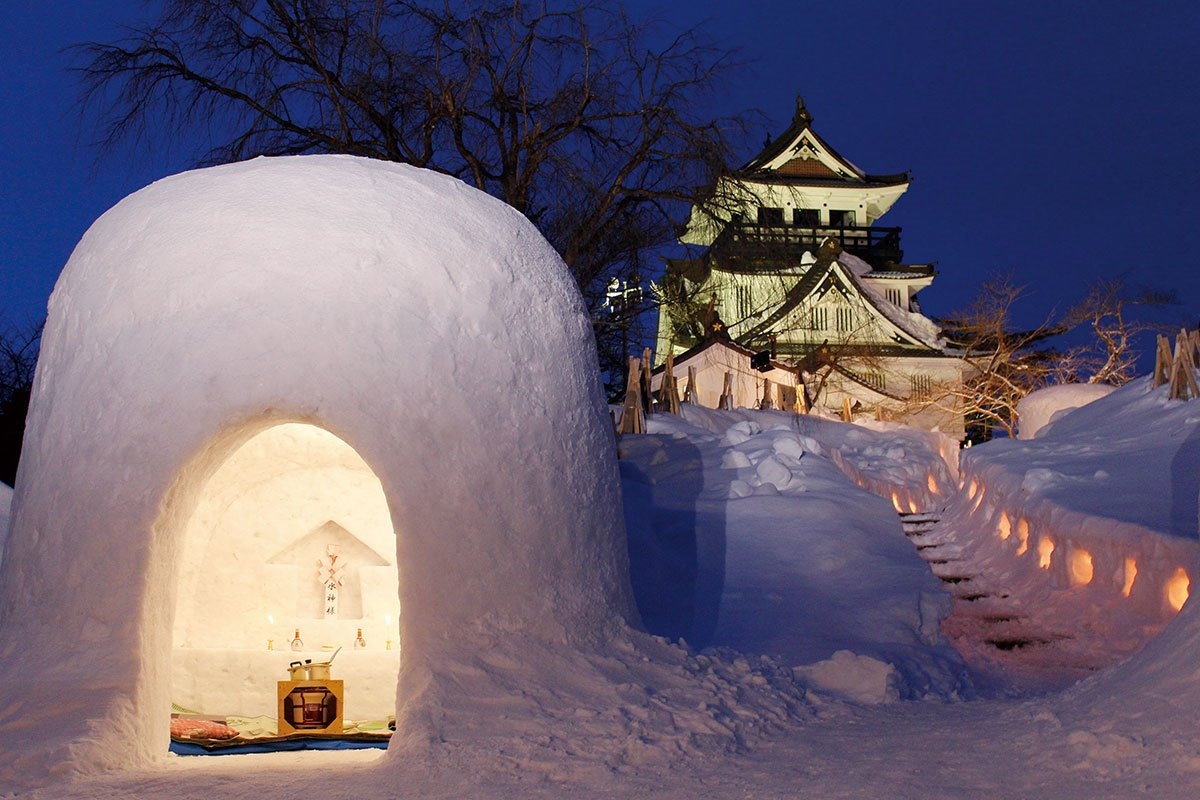 横手の雪まつり 秋田県横手市 トレたび 鉄道 旅行情報サイト