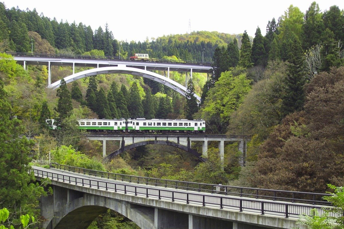 ビュースポットは県道から少し入りますが、県道沿いに案内が出ています