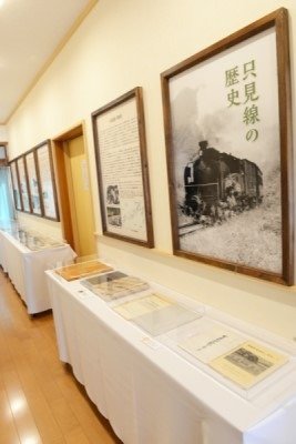 「只見線の歴史」を常設展示。鉄道ファンも訪れます