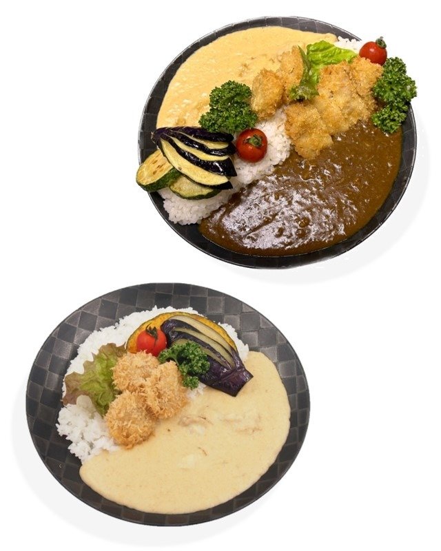 「二海カレースペシャル」1500円（写真上）と「二海カレー」950円