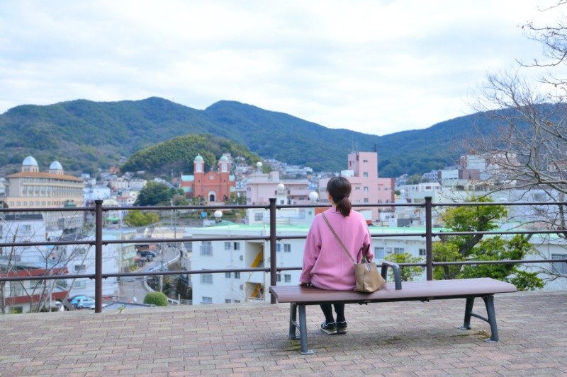 展望台「天主堂の見える丘」からの眺め