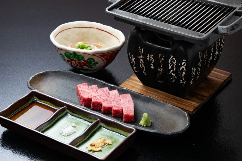 懐石料理で味わえる特産の飛騨牛