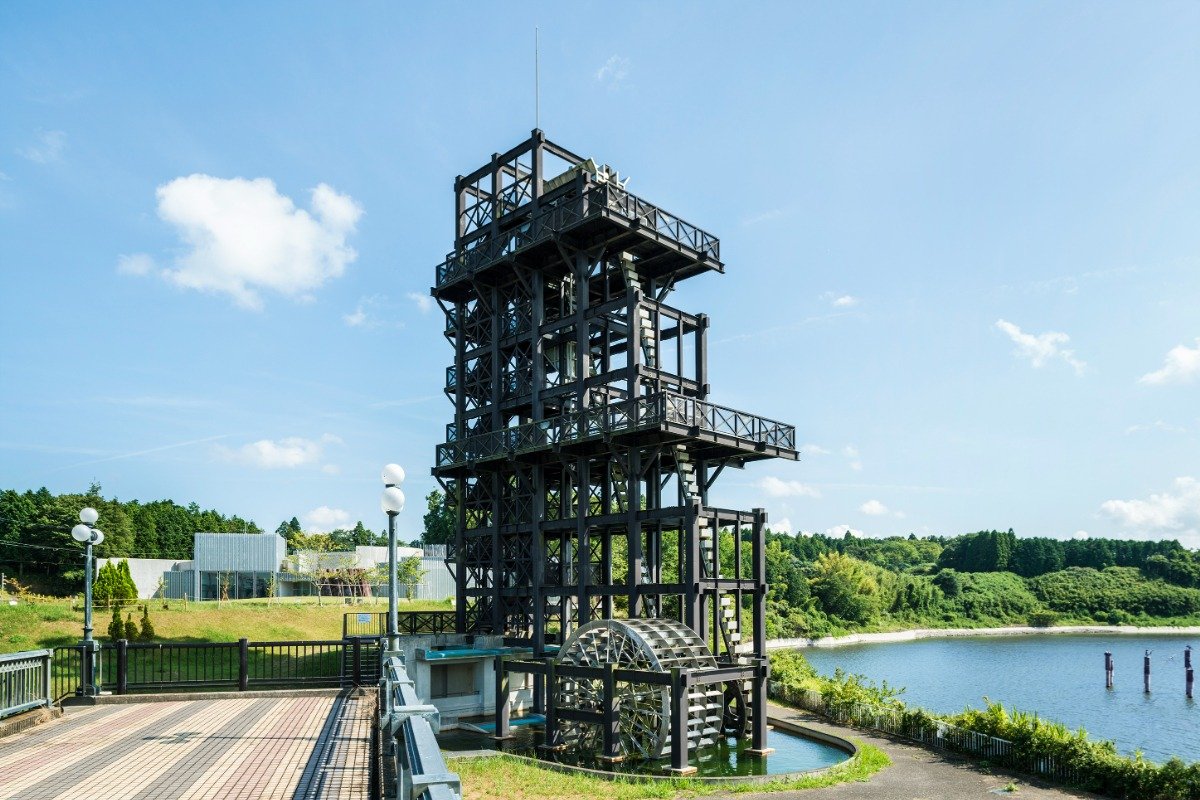 藤原式揚水機（展望塔）　撮影／遠藤匡