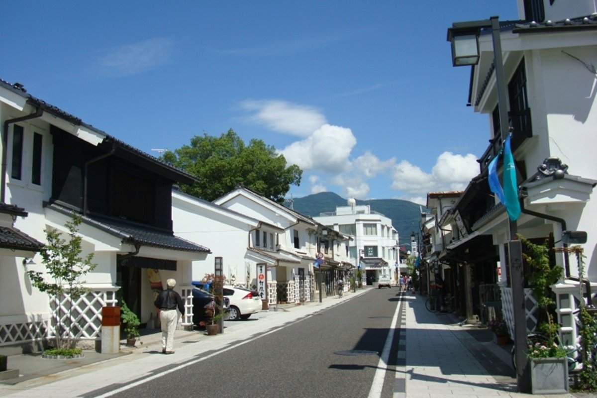 蔵造りの家並みが続く「中町通り」