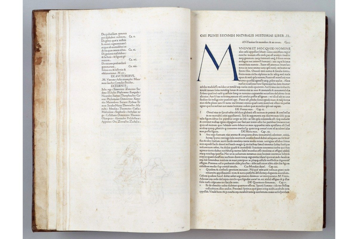 プリニウス『博物誌』二コラ・ジャンソン印行、1472年