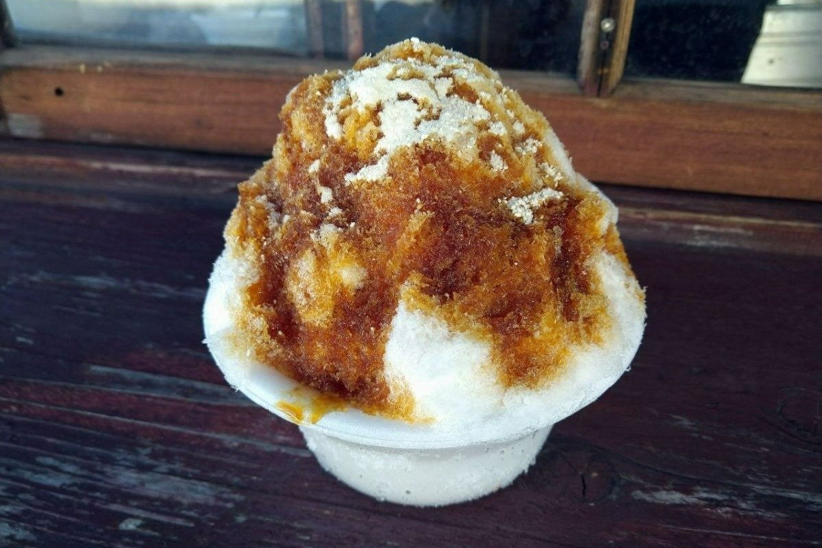 和三盆糖を使った夏期限定の「和三盆かき氷」550円