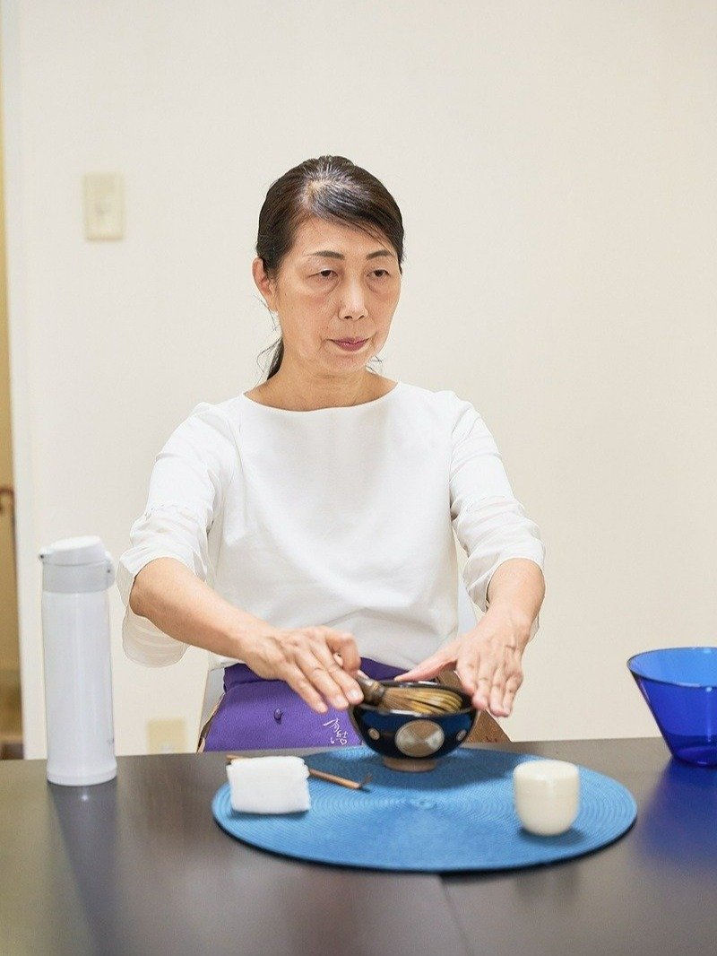「茶道は緊張を楽しむもの。脳のいい刺激にもなります」と神林さん