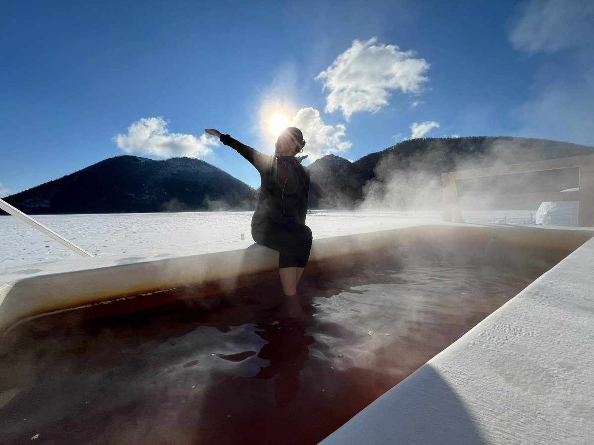 より気軽に入れる足湯も完備