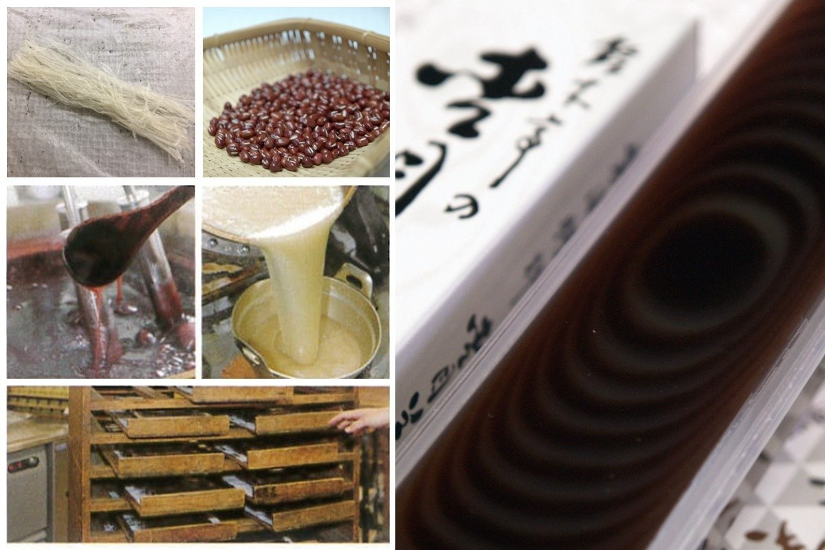 小豆と白インゲンを職人技で加工