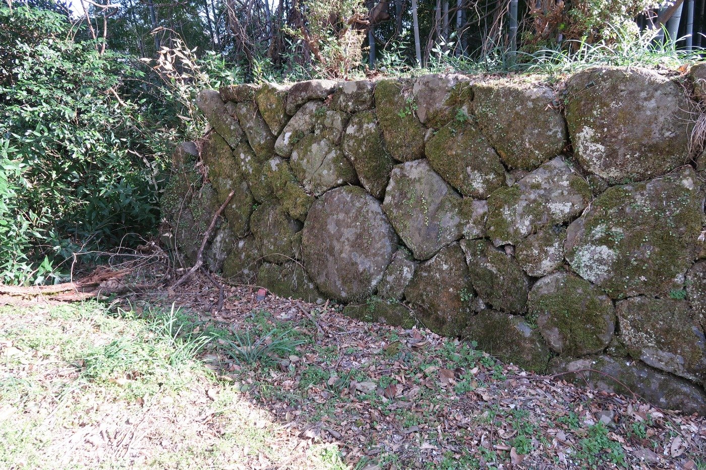 遊び心感じる石垣