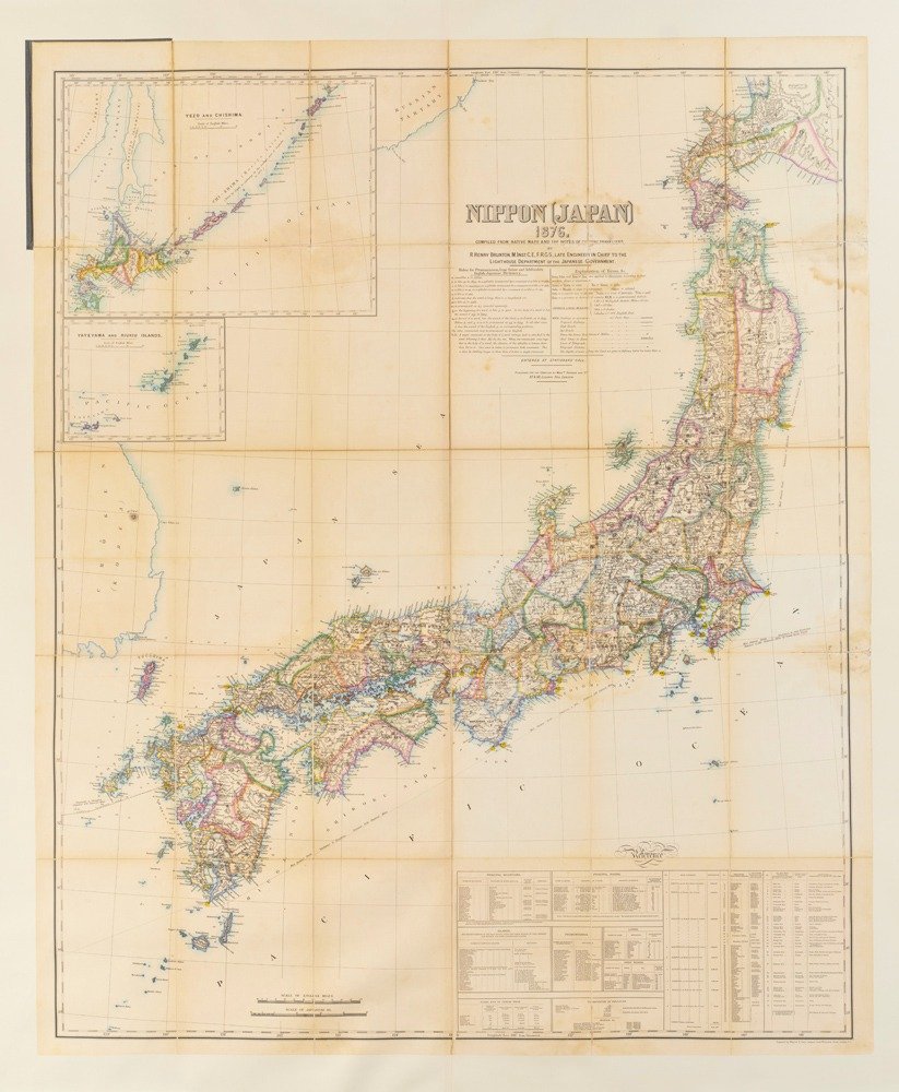 ブラントン「日本図」（複製）　国立歴史民俗博物館蔵