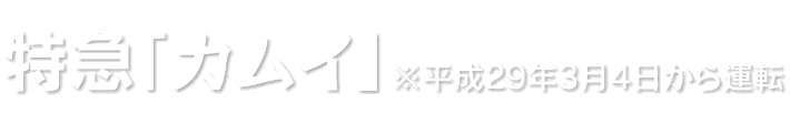 特急「カムイ」 ※平成29年3月4日から運転