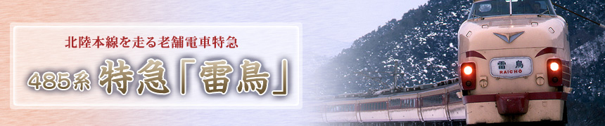 昭和39年12月25日、北陸本線大阪〜富山間を結ぶ電車特急「雷鳥」が登場。今も485系電車で活躍を続ける特急「雷鳥」にスポットを当てて紹介します。（文＝結解喜幸　写真＝結解学）