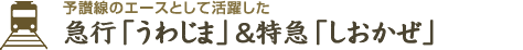 予讃線のエースとして活躍した 急行「うわじま」＆特急「しおかぜ」