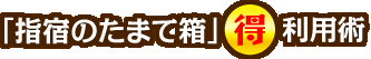 「指宿のたまて箱」マル得利用術