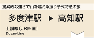 驚異的な速さで山を越える振り子式特急の旅　多度津駅⇒高知駅◎土讃線〔JR四国〕