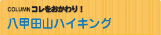 COLUMN　コレをおかわり！ 八甲田山ハイキング 