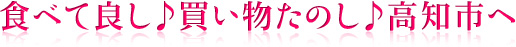 食べて良し♪買い物たのし♪高知市へ