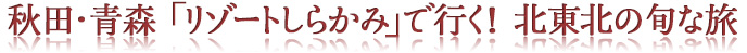 秋田・青森　「リゾートしらかみ」で行く！　北東北の旬な旅