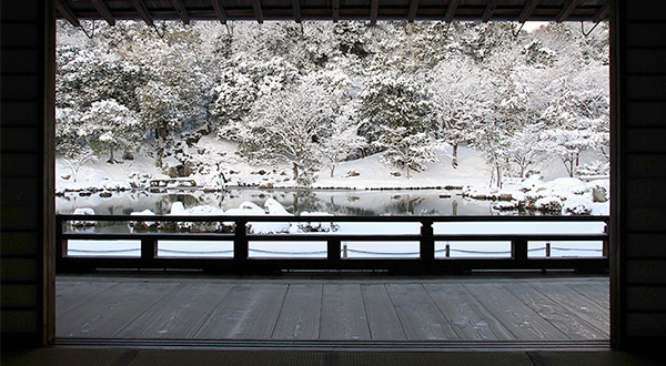 嵯峨嵐山の四季を映す
天龍寺の庭


