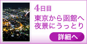 4日目 東京から函館へ 夜景にうっとり