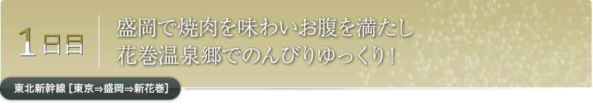 1日目｜盛岡で焼肉を味わいお腹を満たし花巻温泉郷でのんびりゆっくり！｜東北新幹線［東京⇒盛岡⇒新花巻］