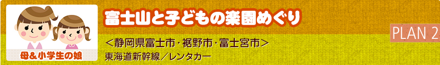 富士山と子どもの楽園めぐり