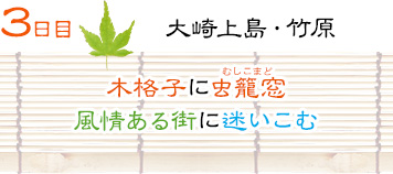 ３日目｜大崎上島・竹原｜木格子に虫籠窓（むしこまど）風情ある街に迷いこむ