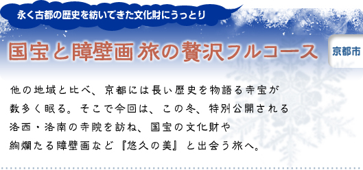 永く古都の歴史を紡いできた文化財にうっとり 国宝と障壁画 旅の贅沢フルコース 京都市