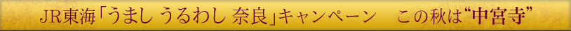  JR東海「うまし うるわし 奈良」キャンペーン　この秋は“中宮寺”