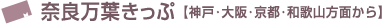 奈良万葉きっぷ【神戸･大阪･京都･和歌山方面から】
