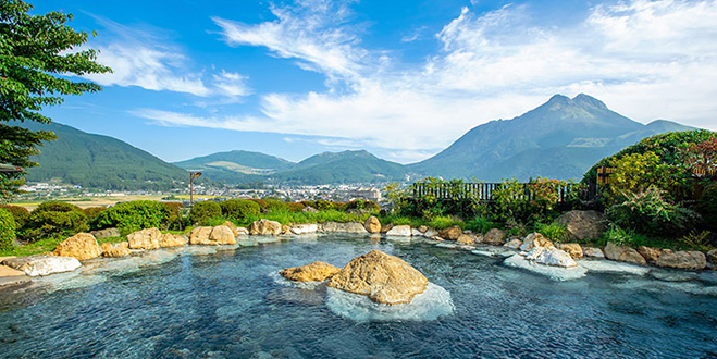 別府と並び九州を代表
する名湯･由布院温泉


