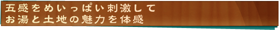 ハイキングでかいた汗は意匠を凝らした露天風呂で流す