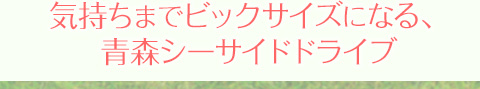 気持ちまでビックサイズになる、青森シーサイドドライブ